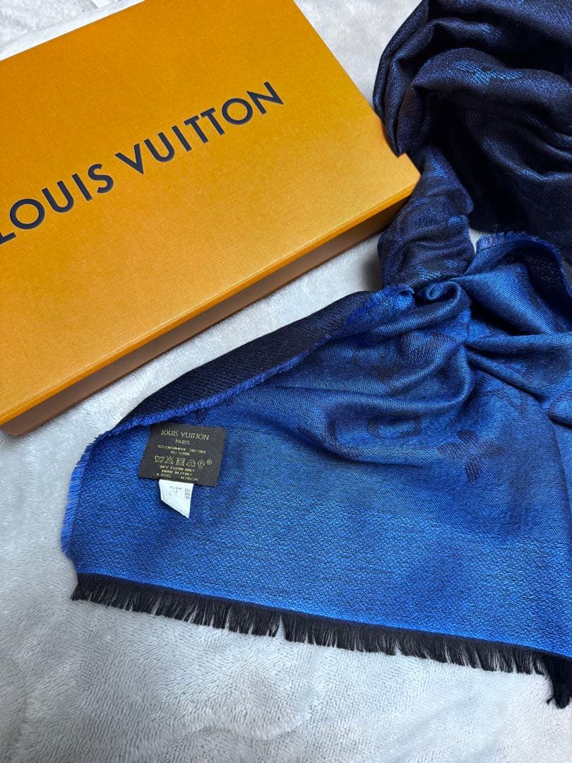 p*)様 美品　ルイヴィトン　ストール　マフラー　カシミア　ウール　シルク