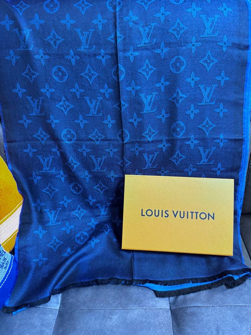 p*)様 美品　ルイヴィトン　ストール　マフラー　カシミア　ウール　シルク
