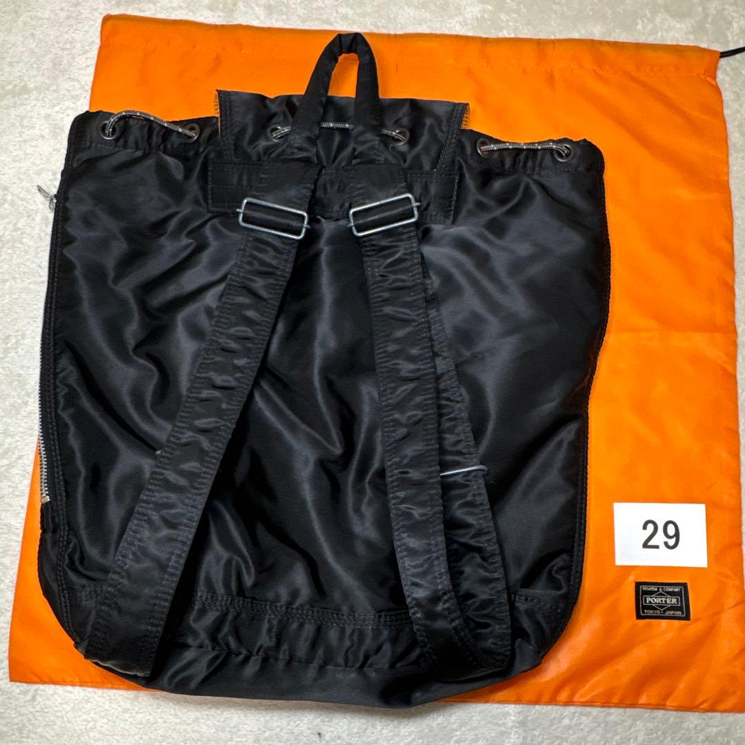 29 美品　ポーター　タンカー　リュック　バックパック　ブラック