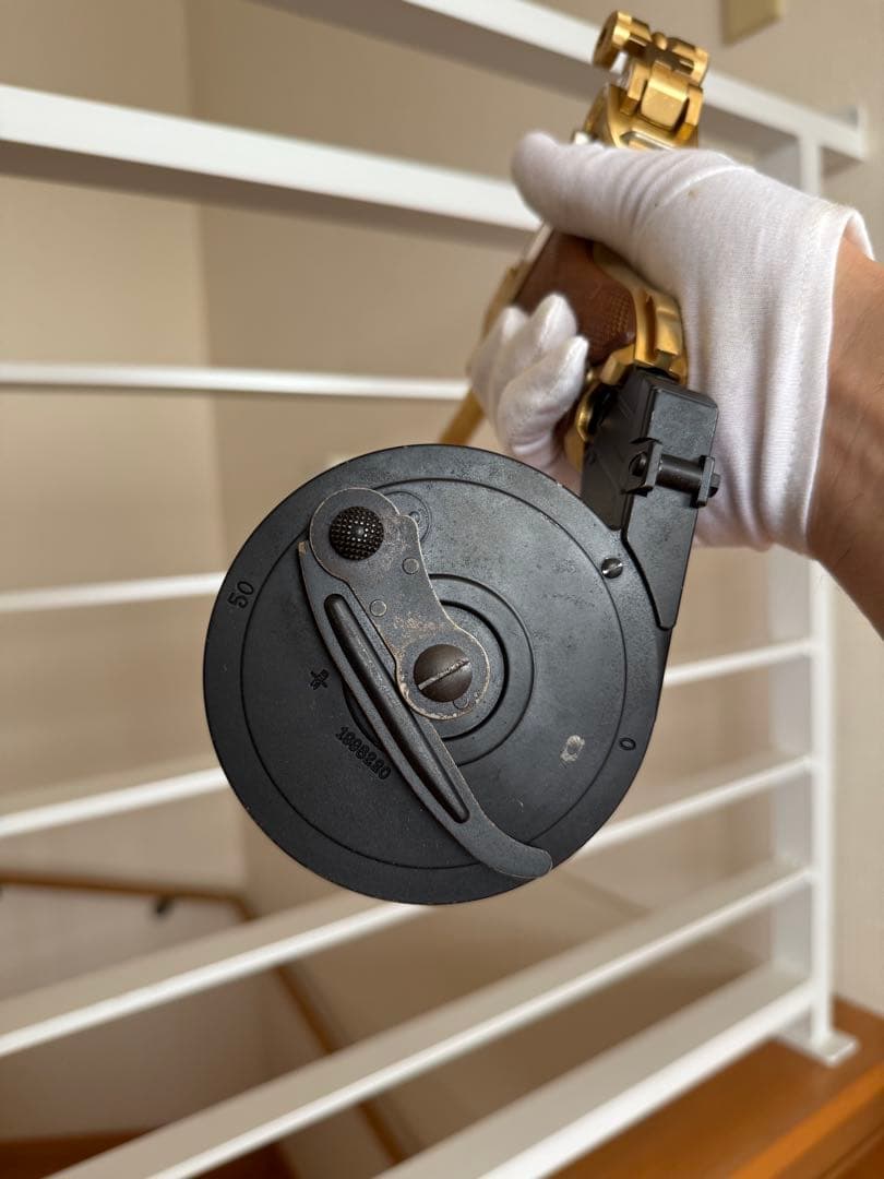 マルシン ゴールド ルガー P08 スネイルマガジン付き モデルガン タナカ