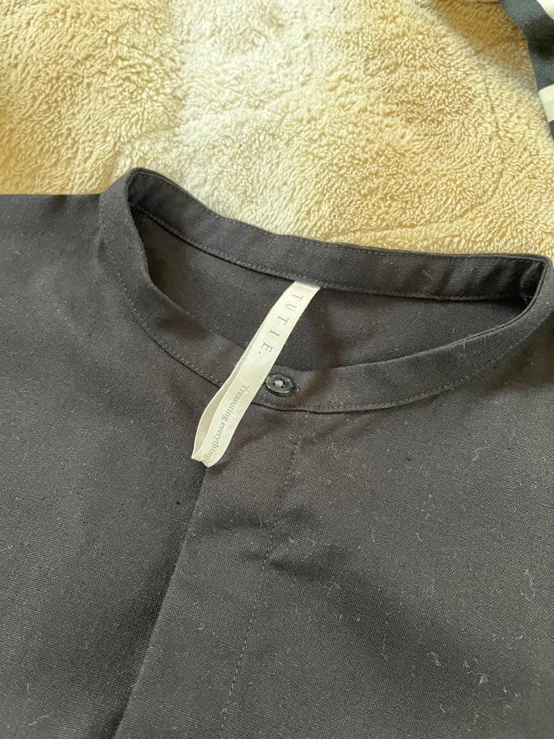 TUTIE. rico コラボ 黒 オールインワン ショート丈 低身長サロペット