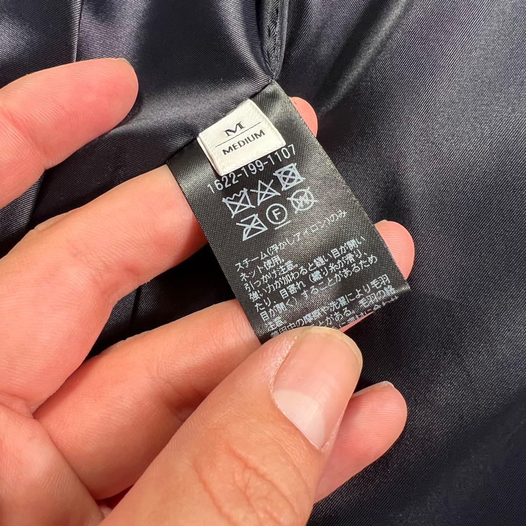 BEAUTY&YOUTH ツイード フリンジ ジャケット　ネイビー M