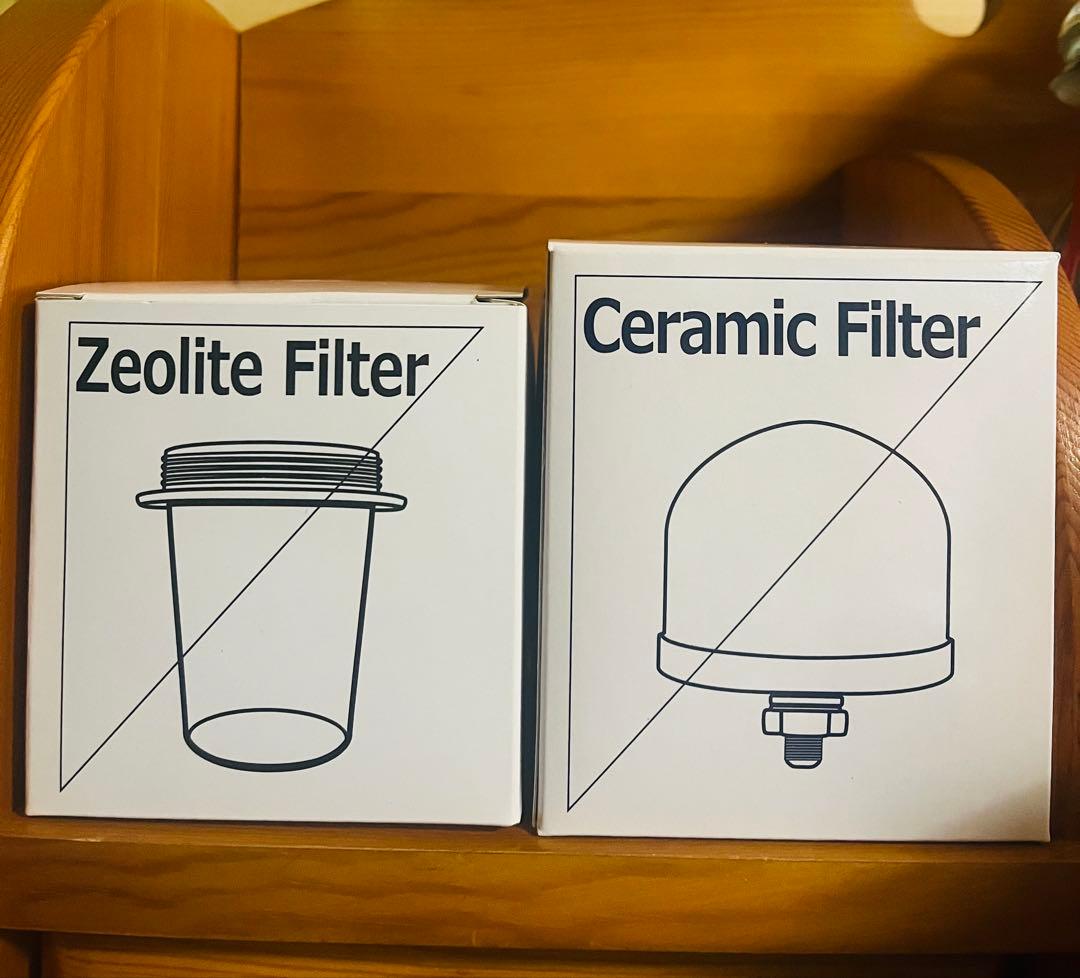 【新品未使用】エコウォーター／ゼオライトフィルターとセラミックフィルターセット