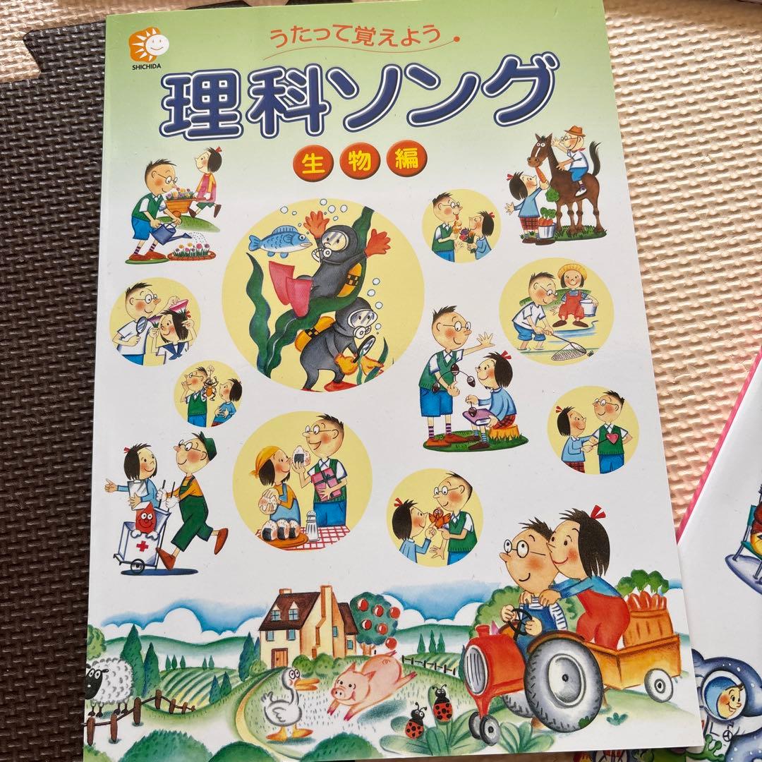 美品　七田式 社会科ソング・理科ソング5冊セット