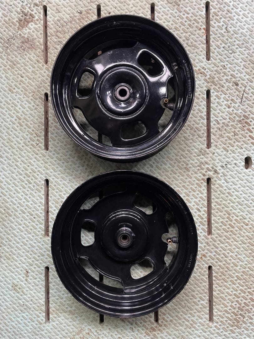 af58ホンダ ズーマーFI インジェクション車 ホイール 前後 純正