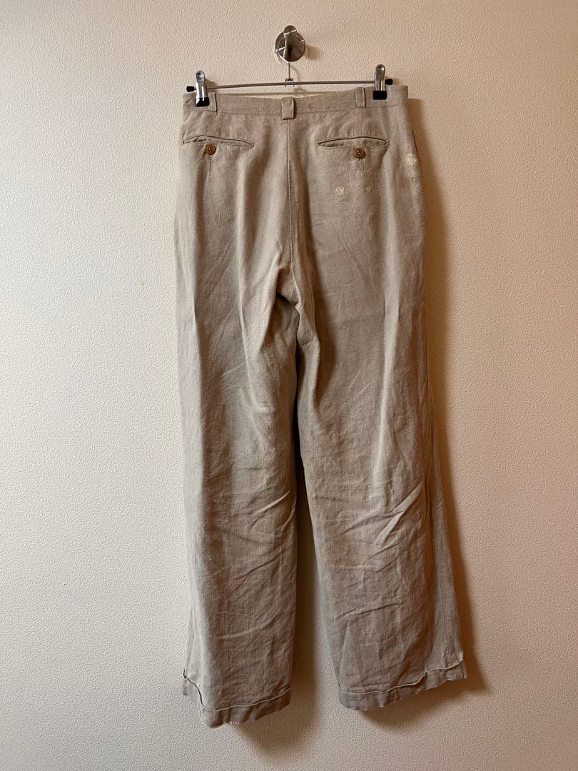 【40's】France Linen Slacks ヴィンテージ