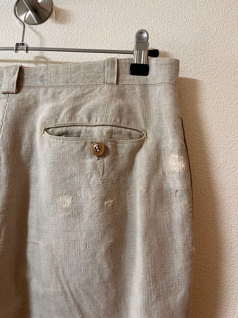 【40's】France Linen Slacks ヴィンテージ