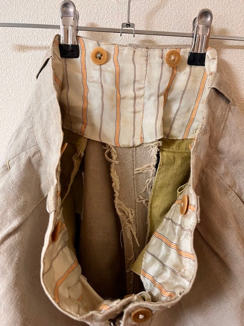 【40's】France Linen Slacks ヴィンテージ