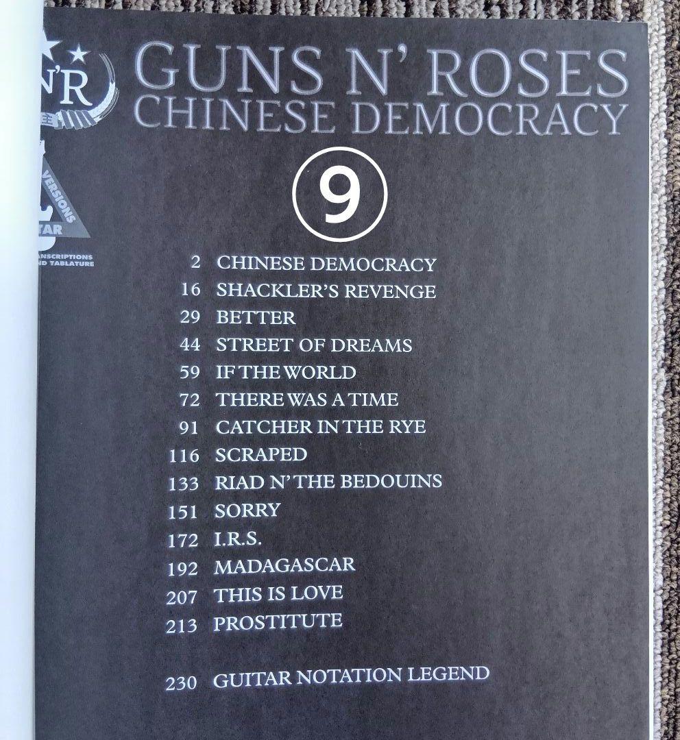 ガンズ・アンド・ローゼズ 楽譜 GUNS N' ROSES スコア