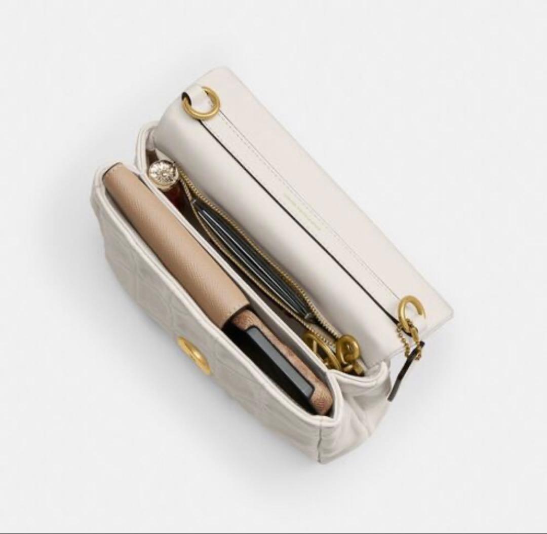 コーチCW629COACHショルダーバッグ・キルティングレディースバッグホワイト