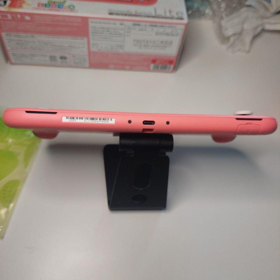 【美品】Switch Lite 本体 コーラルピンク 集まれどうぶつの森 箱あり