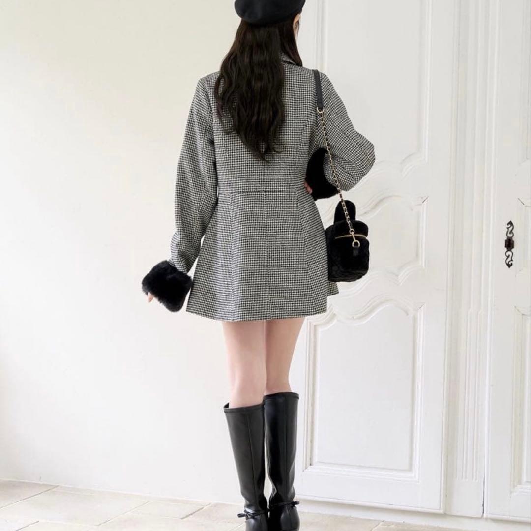 【新品未使用】NICE CLAP 2way リボンミドルコート Mサイズ