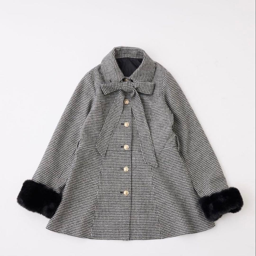 【新品未使用】NICE CLAP 2way リボンミドルコート Mサイズ