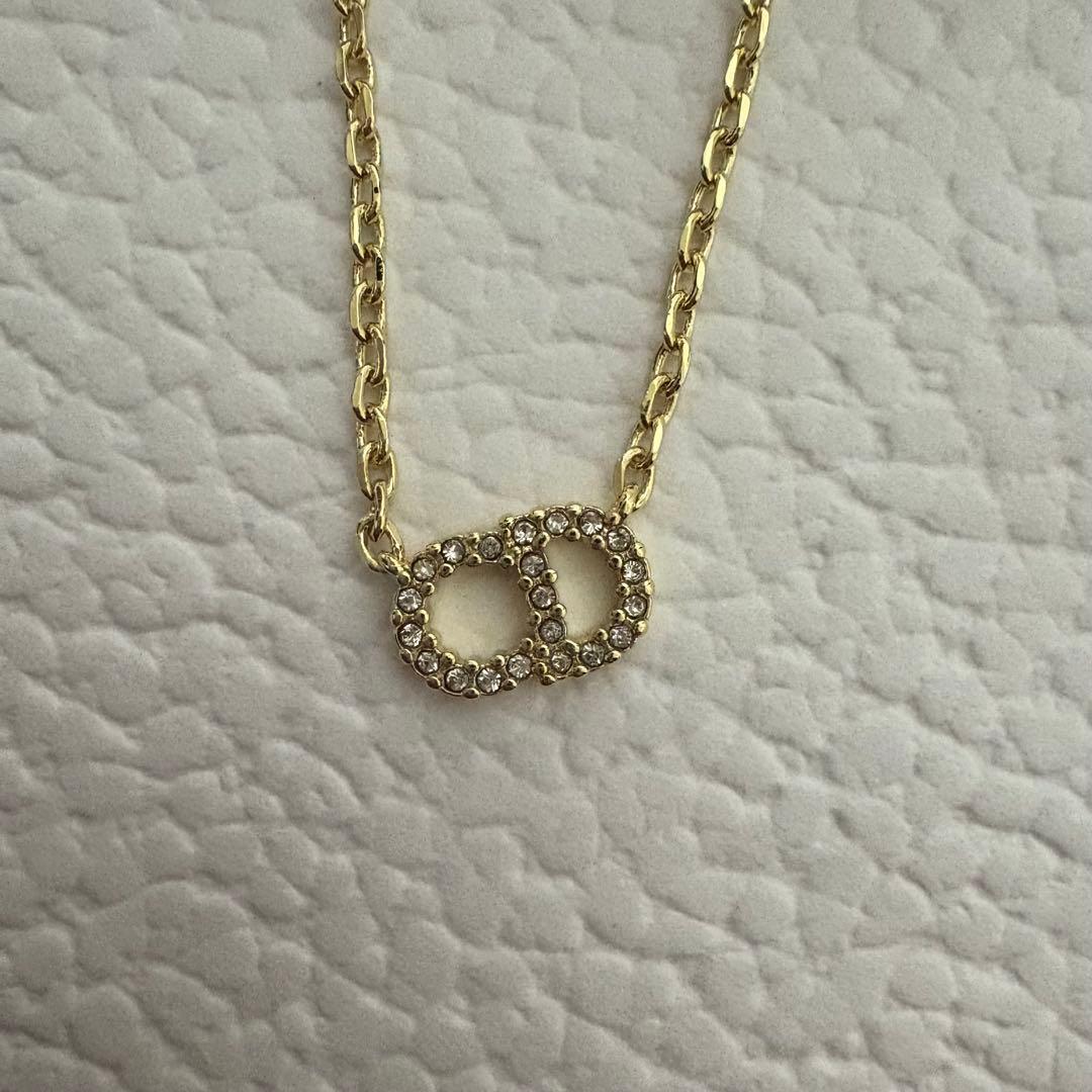 ディオール　ゴールド　ネックレス　DIOR Clair D Lune