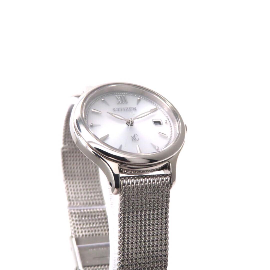 極美品 EW2631 55A クロスシー ソーラー シチズン 時計 シルバー