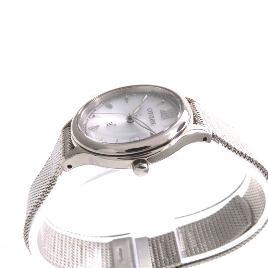 極美品 EW2631 55A クロスシー ソーラー シチズン 時計 シルバー