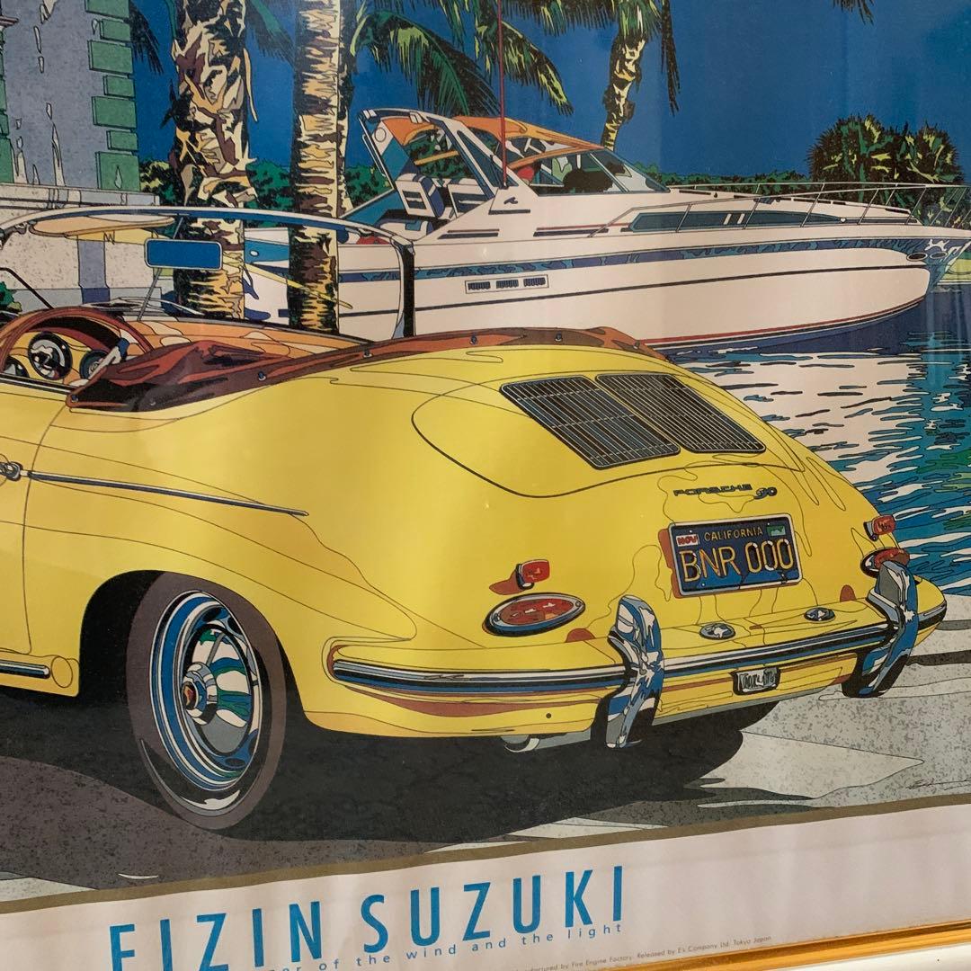 鈴木英人　EIZIN SUZUKI 版画 ポスターフレーム付き