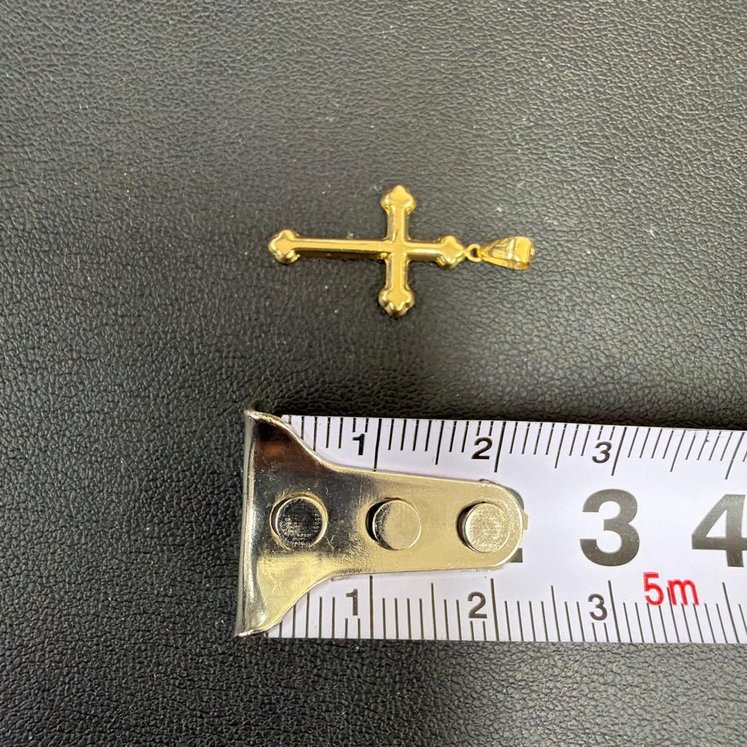 ララクリスティー　クロスネックレストップ K18 0.4g