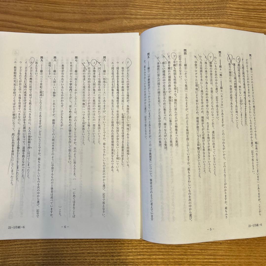 2023年2月受験組　6年　サピックス　テスト　原本　全20回フルセット