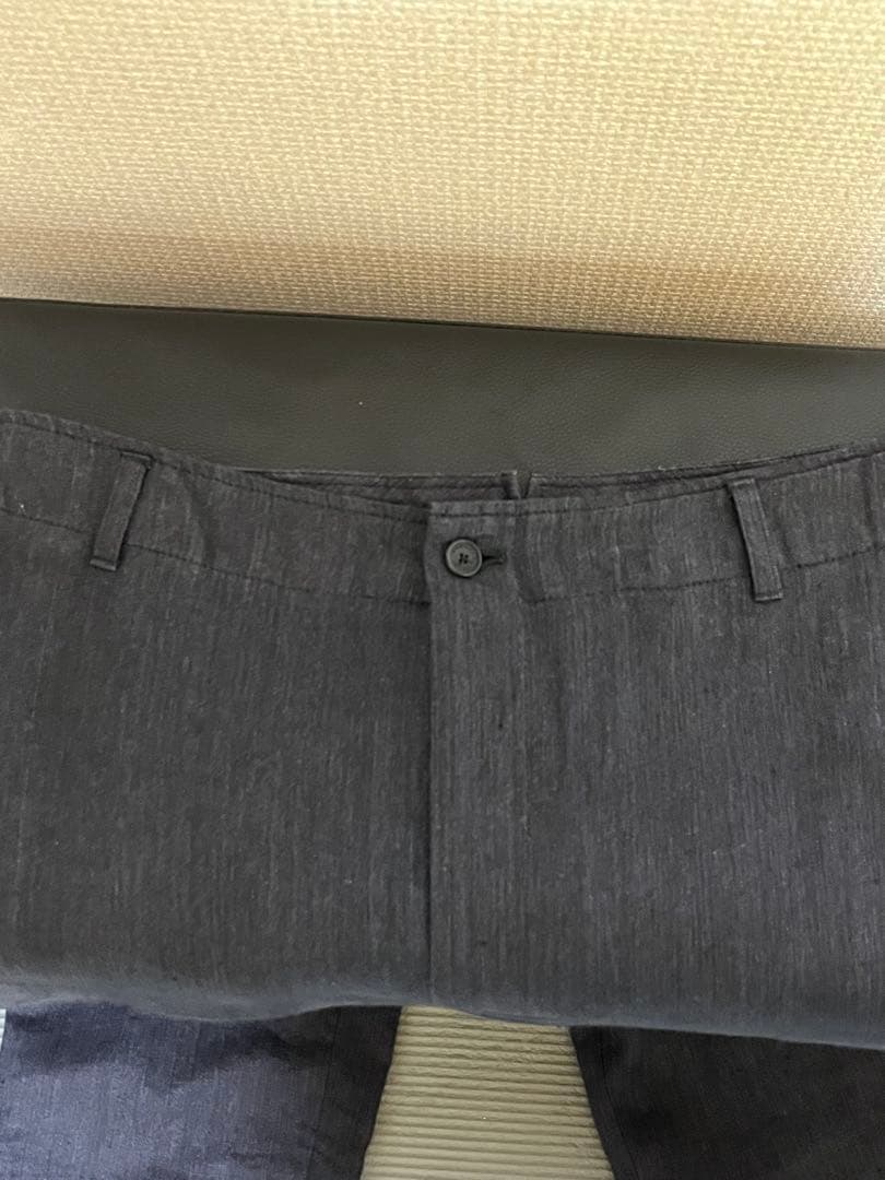 ［激レア］BERNARD ZINS ワイドパンツ ネイビー リネン100%