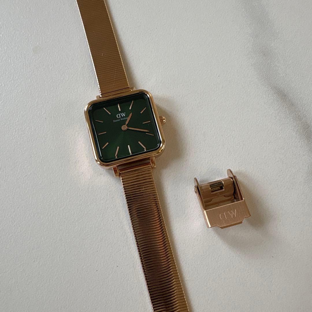 ダニエルウェリントン腕時計スクエア「Quadro Studio Emerald」