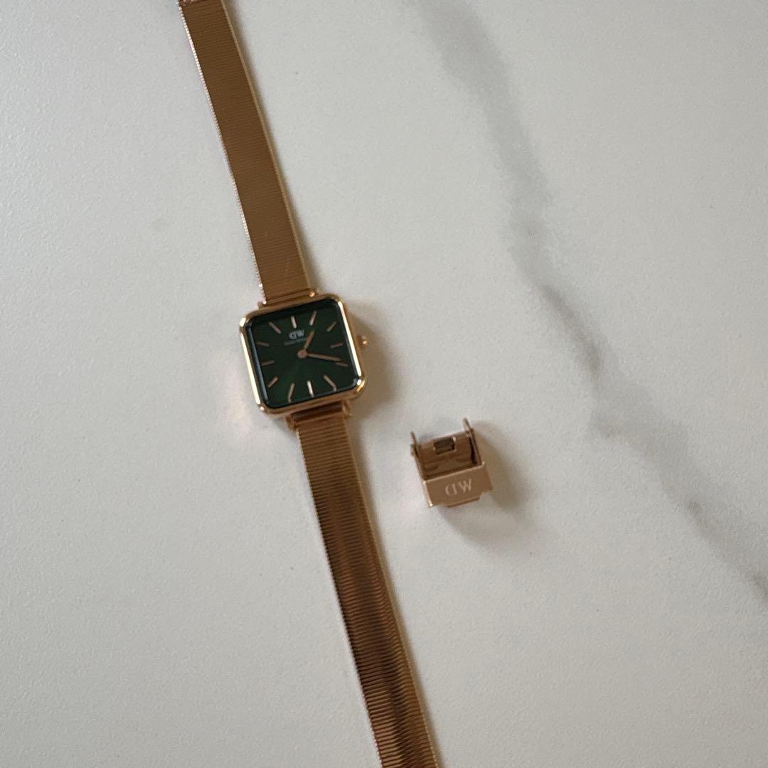 ダニエルウェリントン腕時計スクエア「Quadro Studio Emerald」