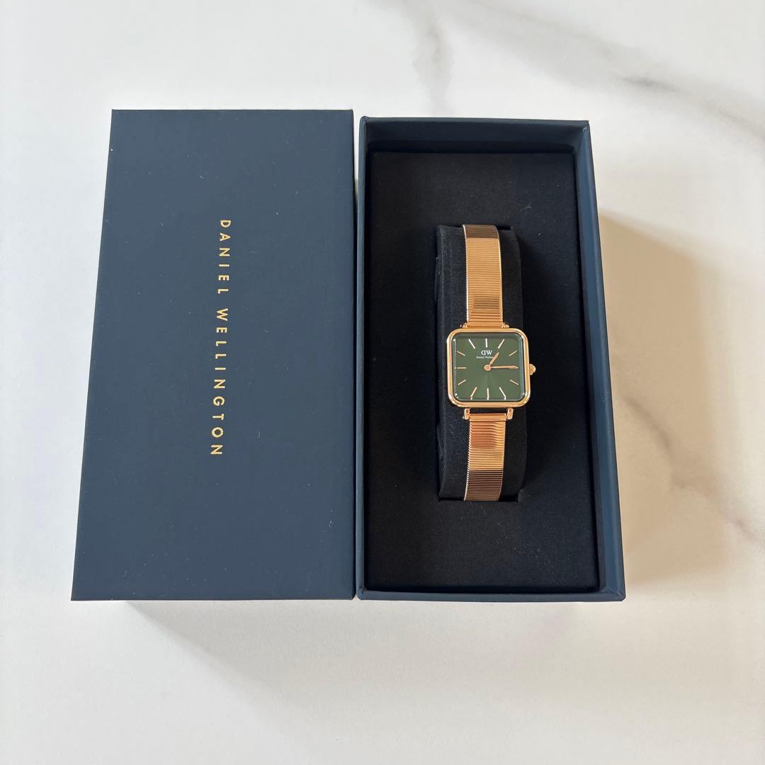 ダニエルウェリントン腕時計スクエア「Quadro Studio Emerald」