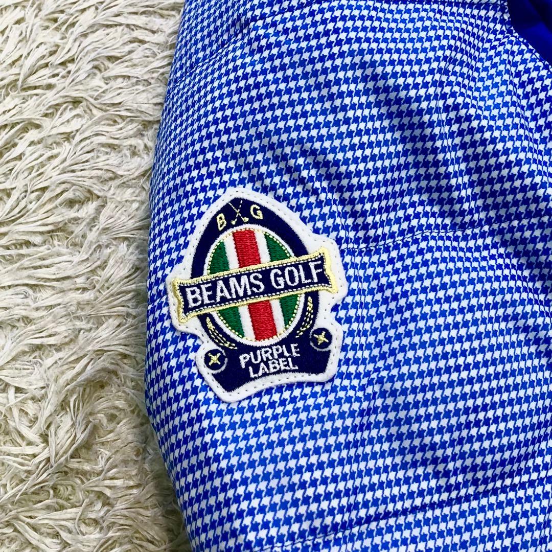 美品 BEAMS GOLF 2way ダウンジャケット ゴルフ M ワッペン