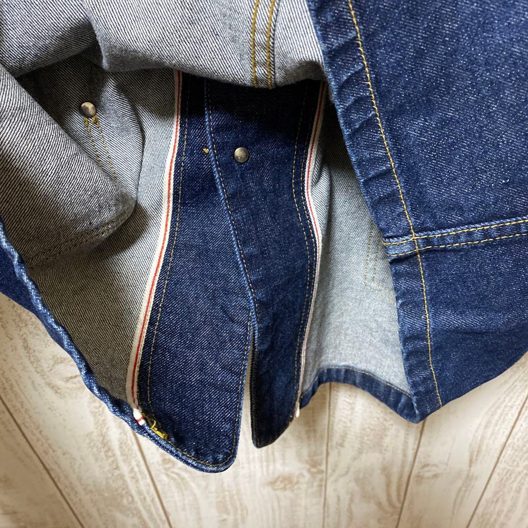 ラルフローレン CHAPS デニム ジャケット カバーオール 赤ミミ L