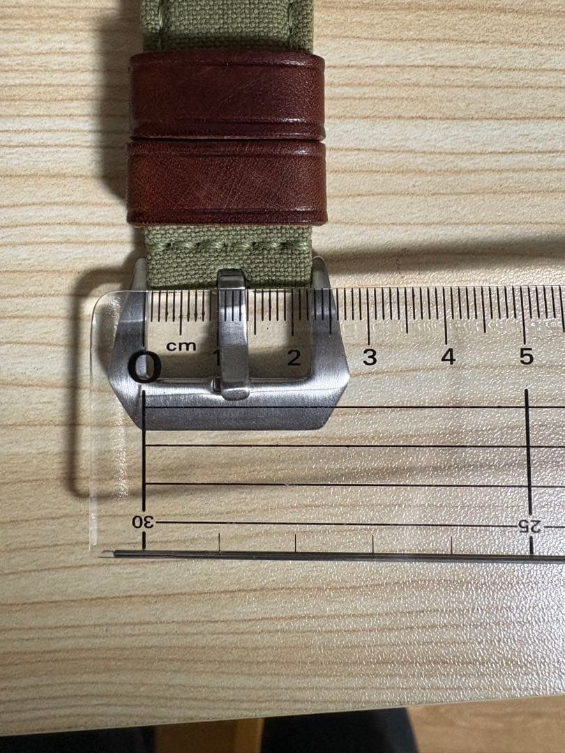 松下庵 パネライ用帆布ベルト 24-22mm