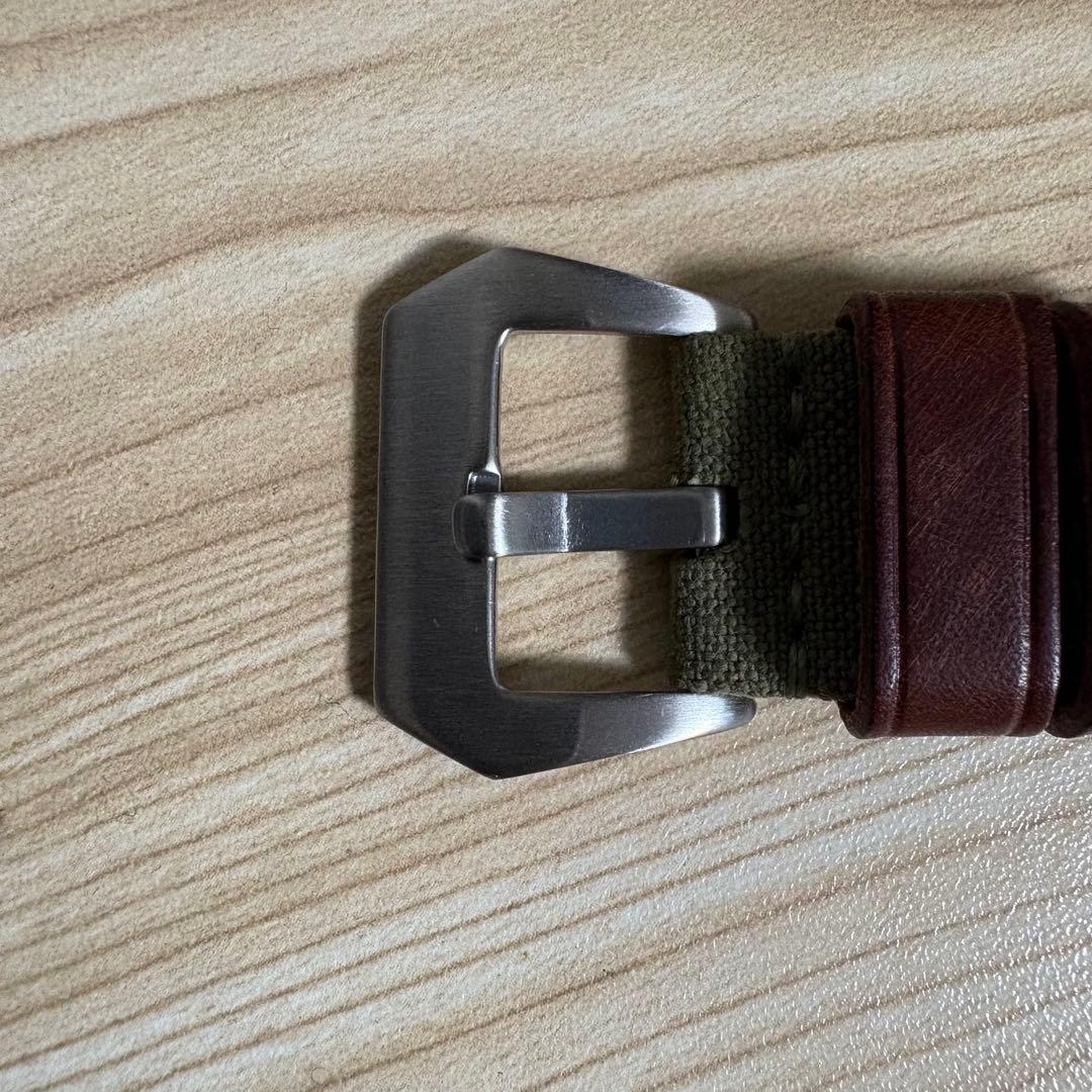 松下庵 パネライ用帆布ベルト 24-22mm