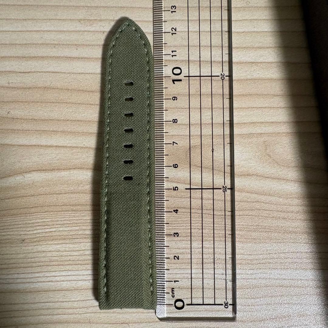 松下庵 パネライ用帆布ベルト 24-22mm