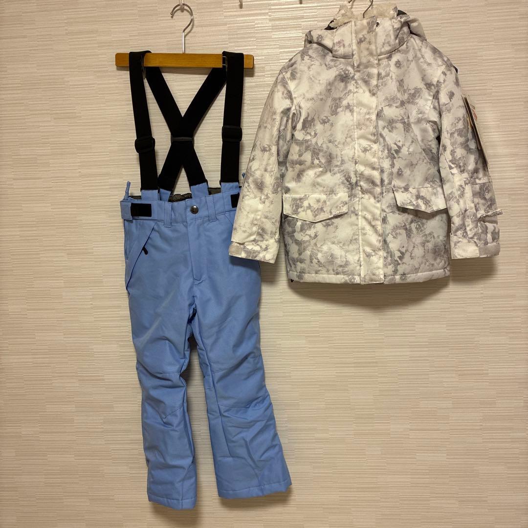 COSBY スキーウエア サイズ調整 上下セット 女の子 グレー 130cm