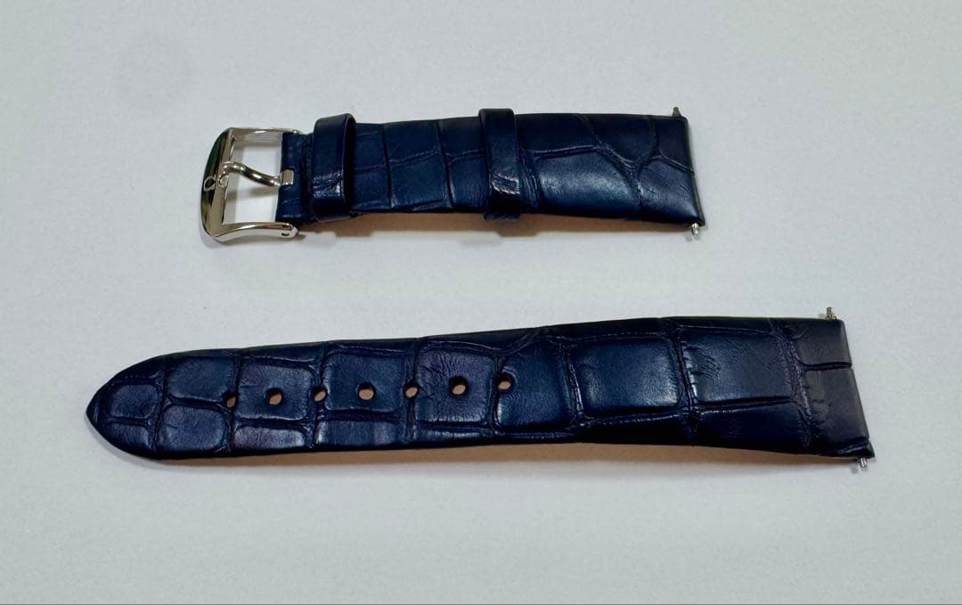 【OMEGA】アリゲーター レザーストラップ 19mm