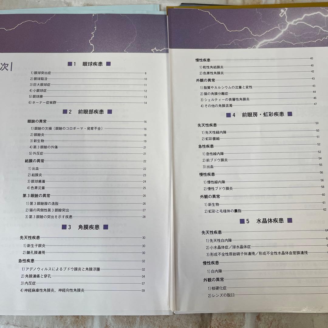 【裁断済】小動物臨床 眼病カラーアトラス　よくみる眼科疾患 58 2冊セット