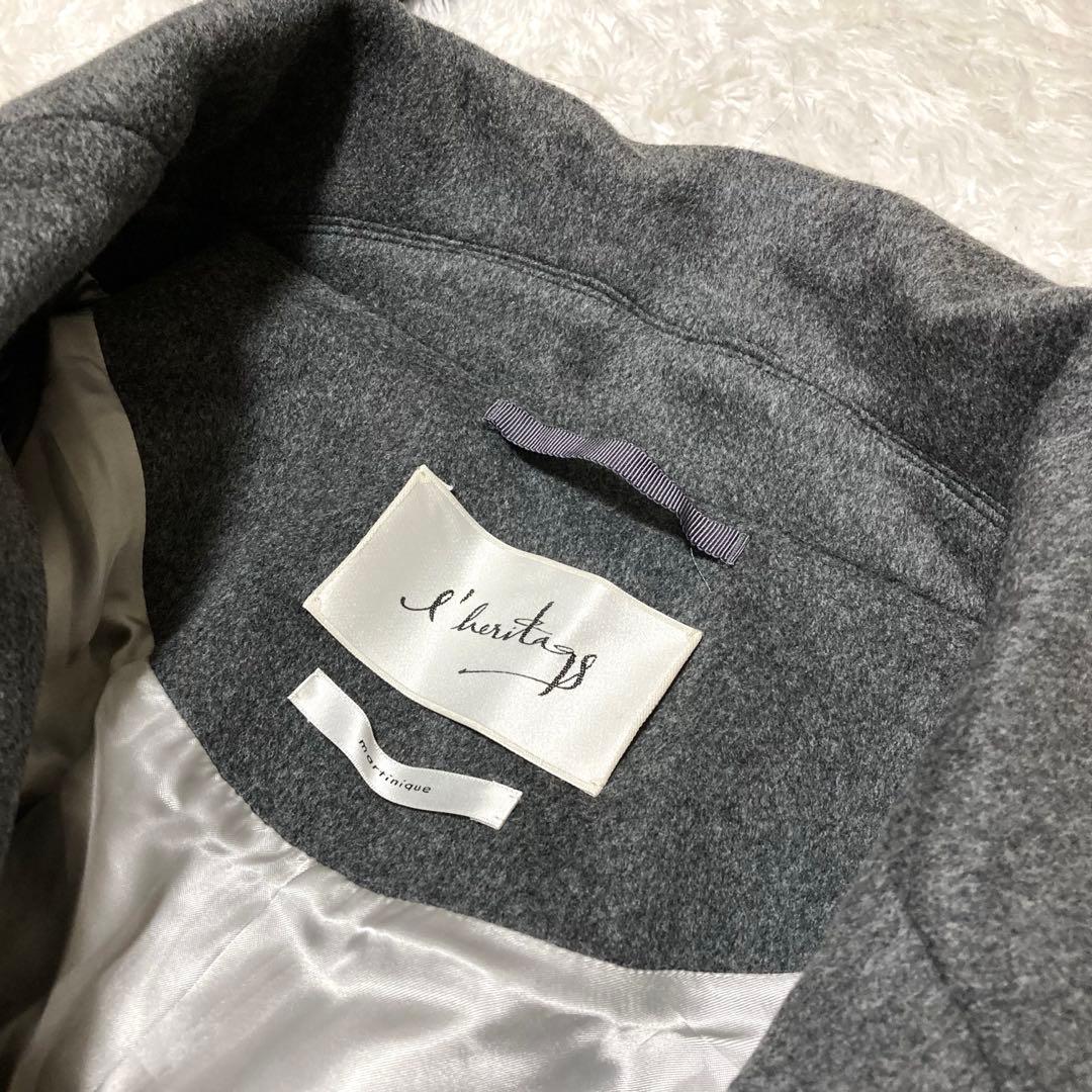 極美品♡ レリタージュ マルティニーク ロングチェスターコート ベルト サイズ1