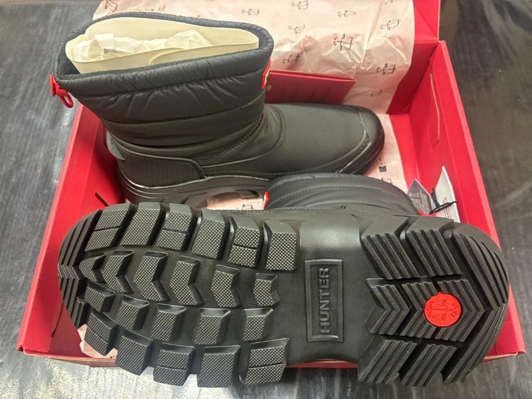 新品 超人気 HUNTER スノーブーツ ショート (24cm) 防水防寒