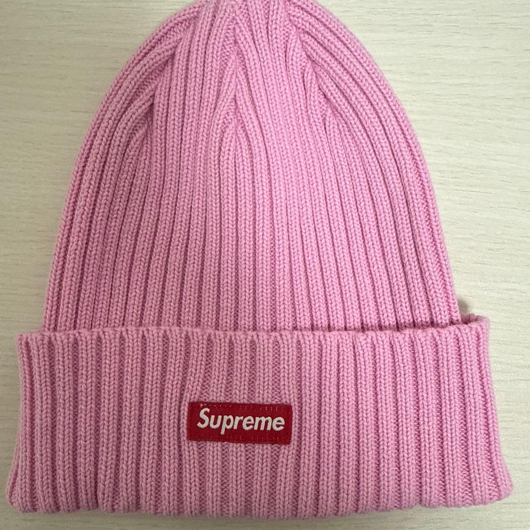 Supreme Overdyed Beanie 25SS ピンク　中古品
