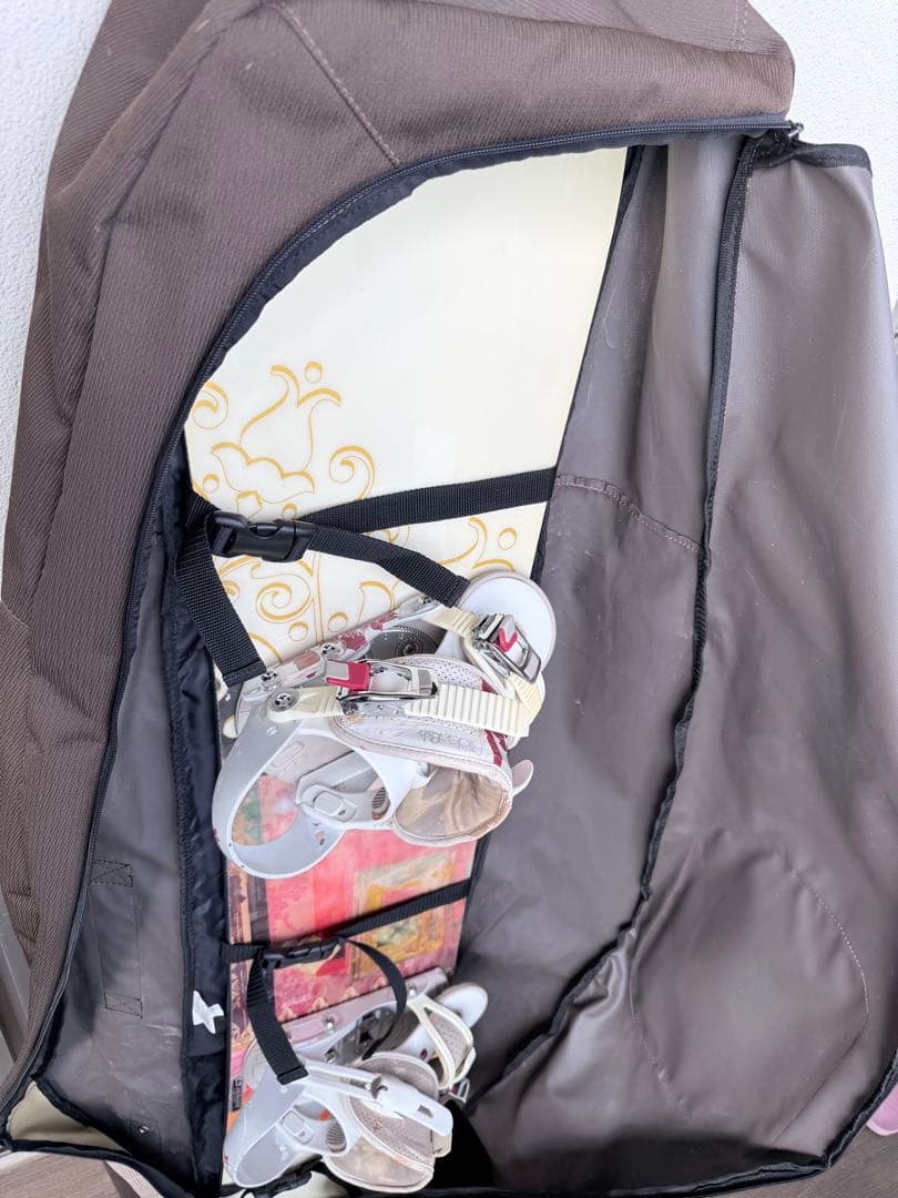 レディース 3点セット　スノーボード・バインディング・ケース