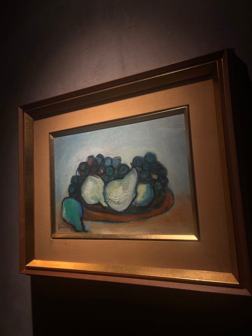 肉筆画　【静物】　山波朋子　油彩画