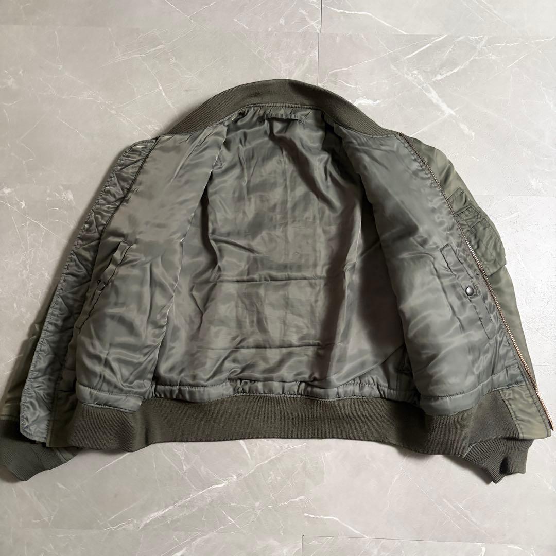 希少　AVIREX MA-1 アーチロゴ　フライトジャケット　Lサイズ