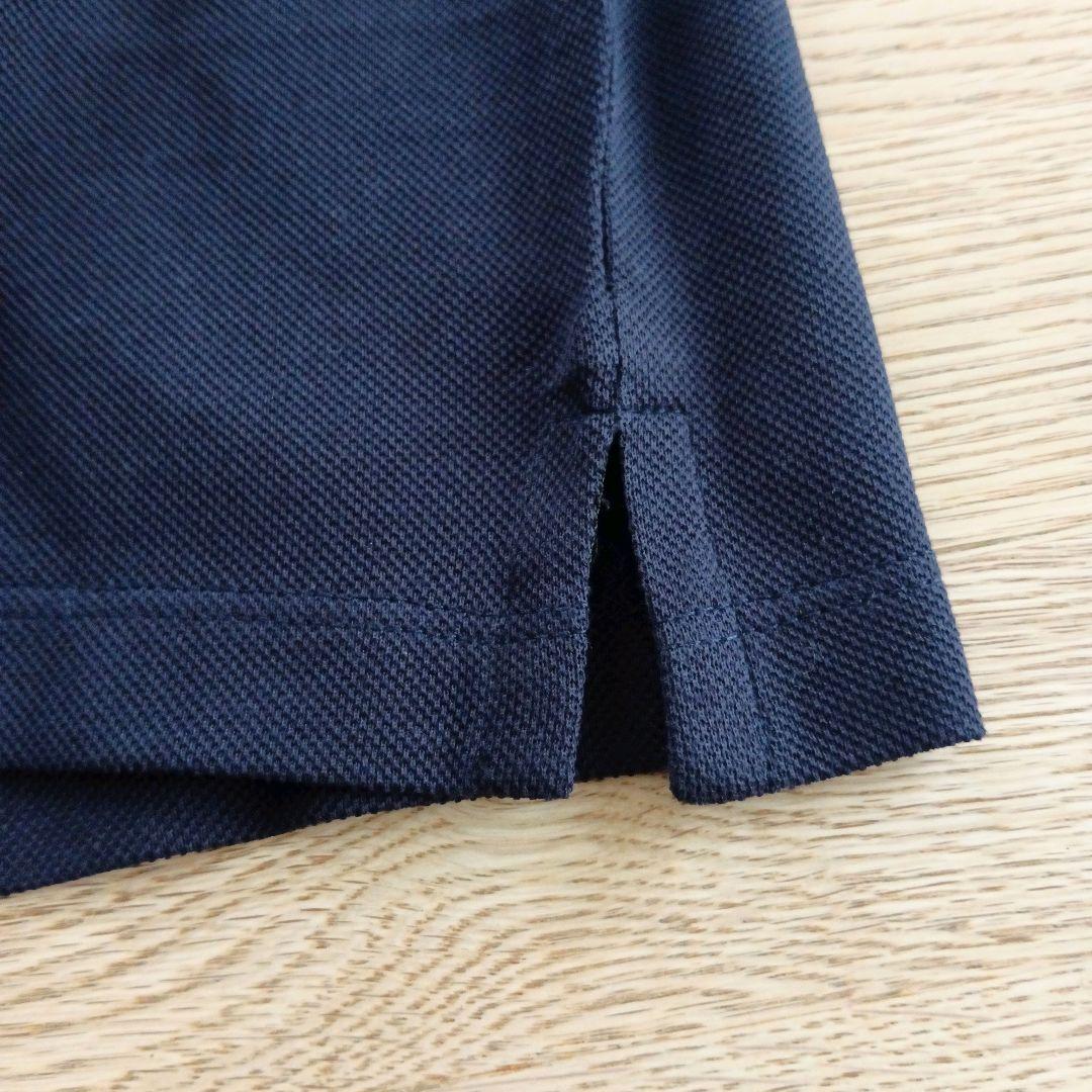 【新品】MONCLER 2トーンカラー 襟ロゴ ポロシャツ/鹿の子 M