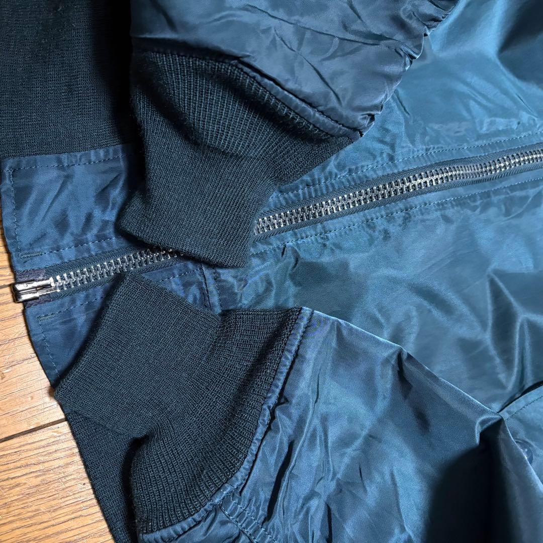 美品 L TALL 90s ALPHA MA-1 フライトジャケット ネイビー