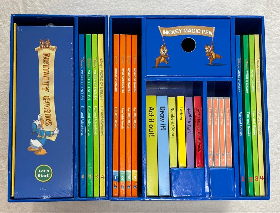 ディズニー World of English マジックペン DVDメイト他セット