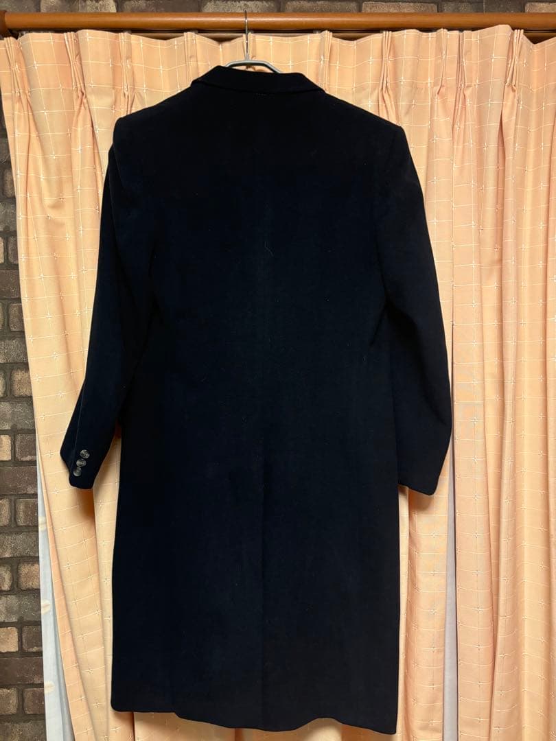 ネイビー ダブルブレストコート
