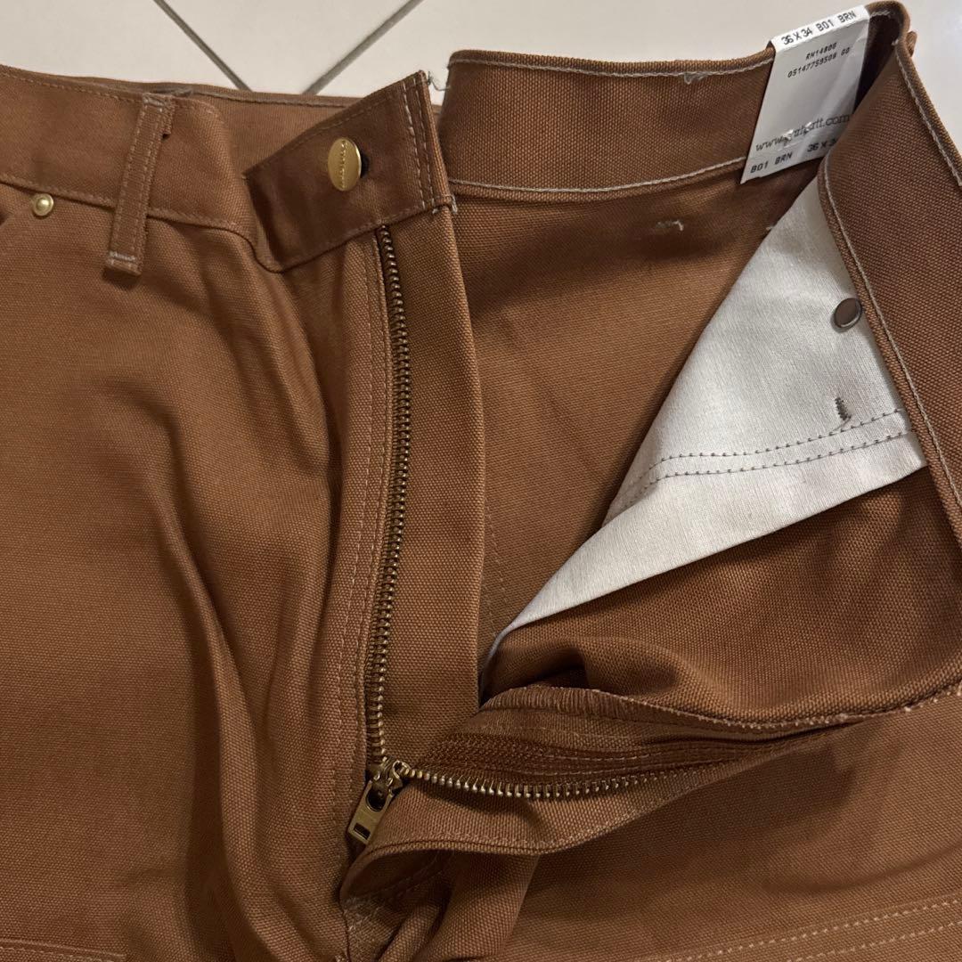 00's Carhartt ダブルニーペインターパンツ BRN w36 タグ付き