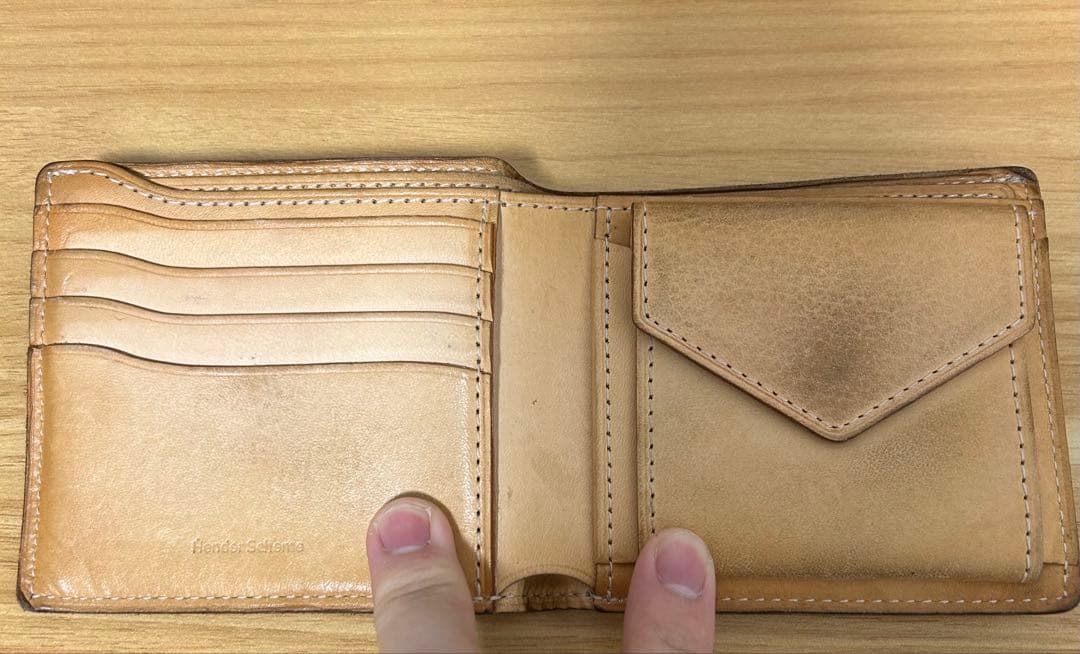 小物 Hender Scheme Half Folded Wallet black