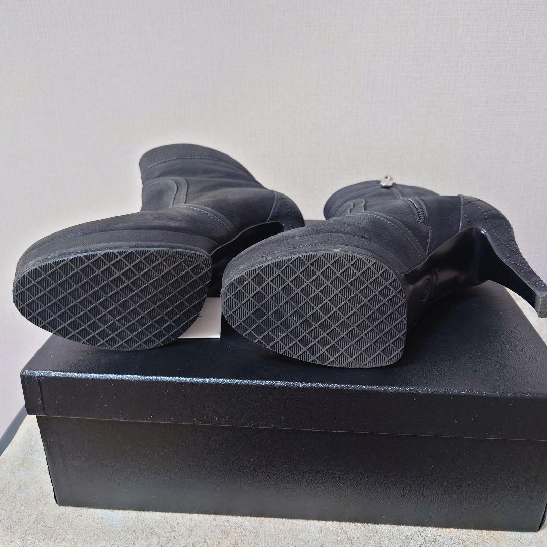 た*き様 CHANEL　サイドジップブーツ　マトラッセ