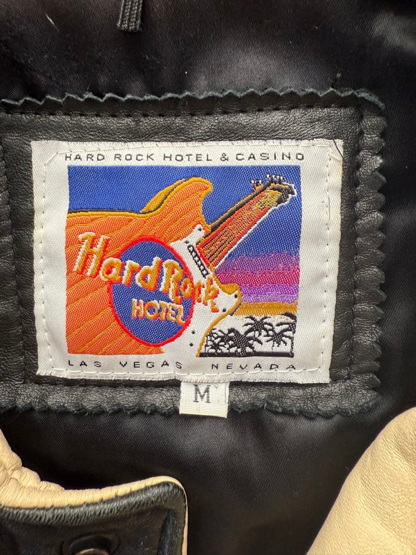 90s Hard Rock HOTEL LAS VEGAS レザースタジャン