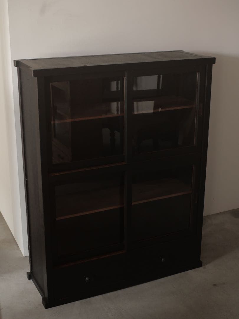 食器棚　棚　収納　器　食器　本　古家具　古道具　アンティーク　昭和レトロ